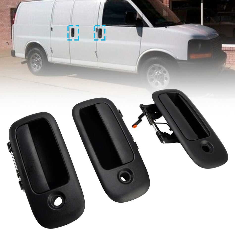 3-teiliges Set Türgriffe vorne außen für Chevrolet Express 1500 2500 1996-2009