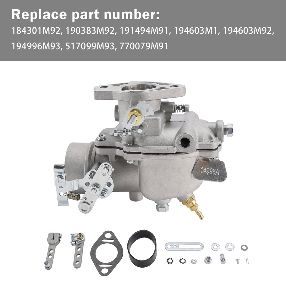 Für CASE 500B 510B 511B 530, 535 Vergaser A135849 A35816