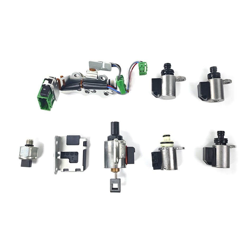 2007–2012 Sentra – L4 2,0 l, 2,5 l – CVT FWD (RE0F10A) Getriebe-Magnetventil-Kit JF011 Ein Sensor