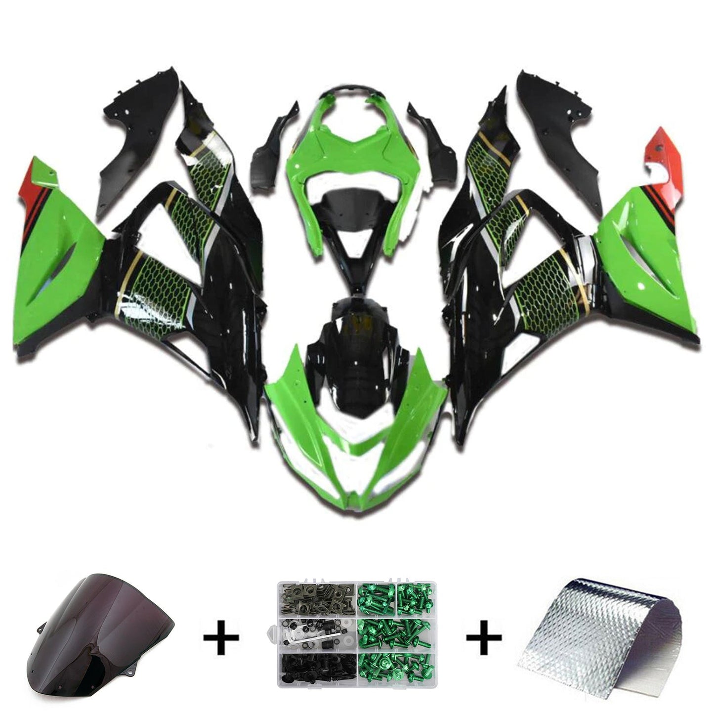 2013-2018 Kawasaki ZX6R 636 Einspritzverkleidungssatz Karosserie Kunststoff ABS