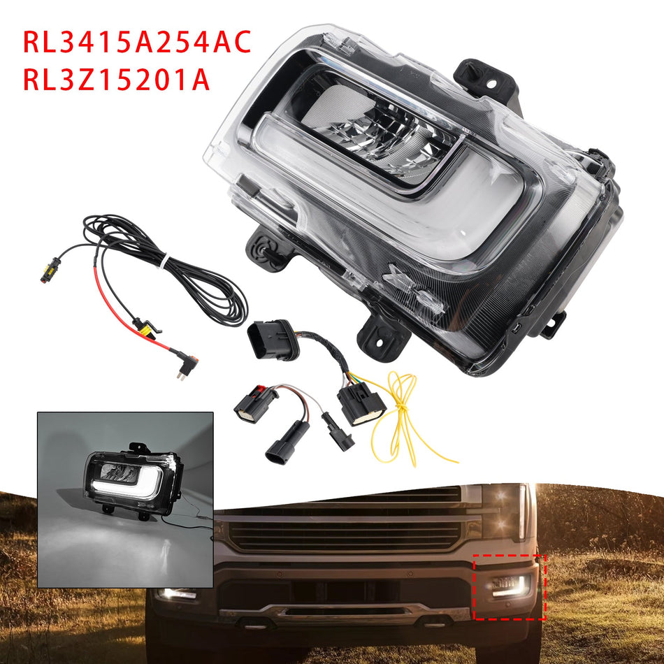 2024-2025 Ford F150 Linke LED-Nebelscheinwerferleuchte RL3415A254AC RL3Z15201A