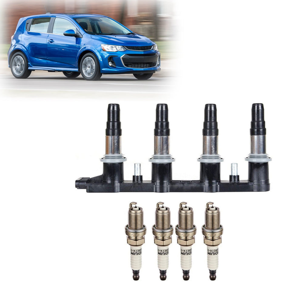 2009-2011 Chevrolet Aveo 1,6 l, 1 x Zündspulen + 4 x Zündkerzen 55561655