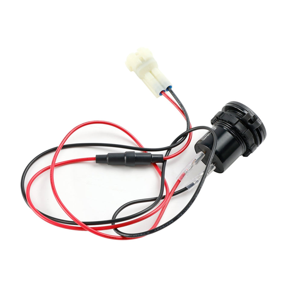 12-V-Steckdosenladeger?t Typ USB+C, schnell passend für Kawasaki Versys 650 2022-2024