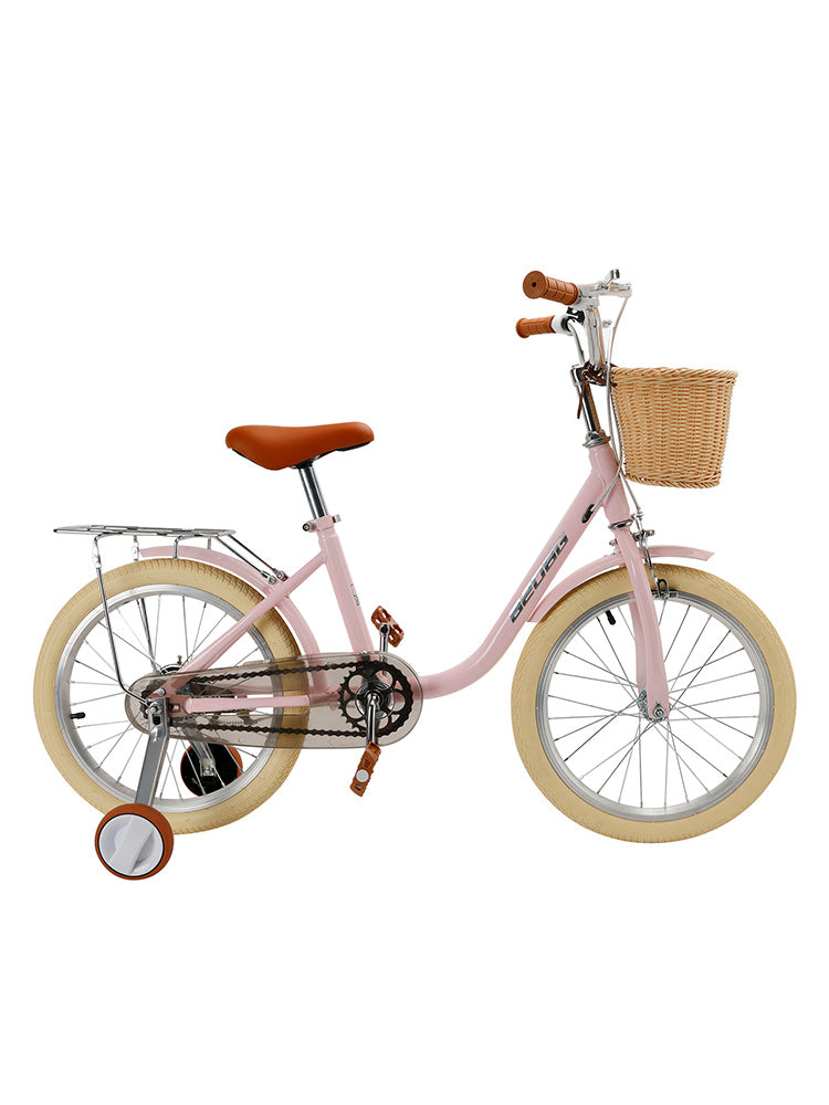 18 inches Kid's Bike Child Bicycle for Ages 7-9 Years Boys and Girls with Basket