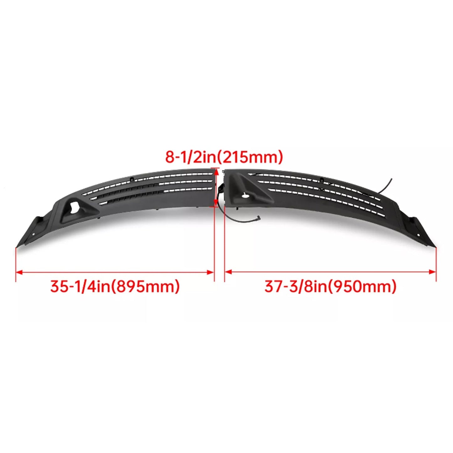 2004-2008 Ford F-150 Scheibenwischer Fensterverkleidung Kühlergrill rechts und links 4L3Z-15022A69-AA