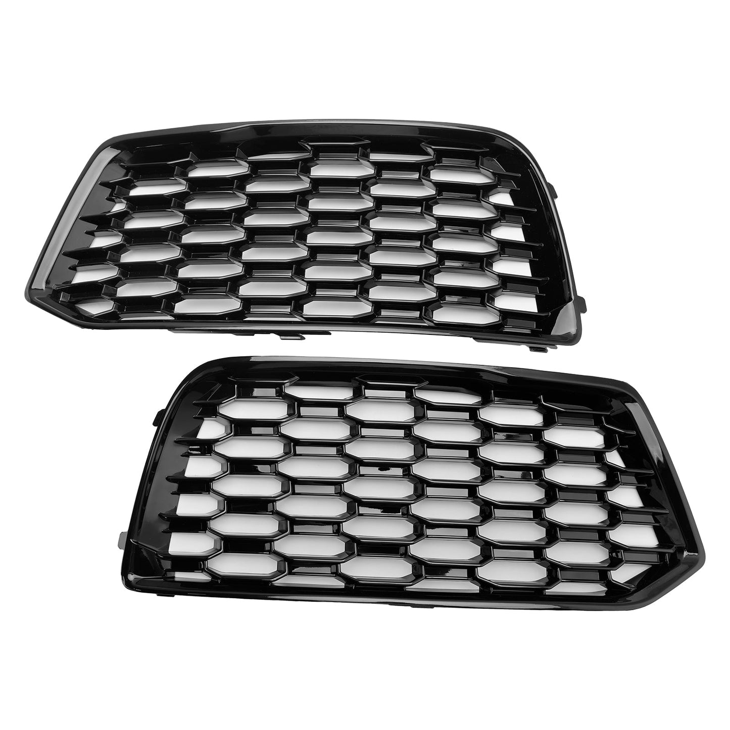 2018-2022 Audi Q5 Mesh 2PCS Front Sto?stange Abdeckung Grill Grille Lünette Einsatz