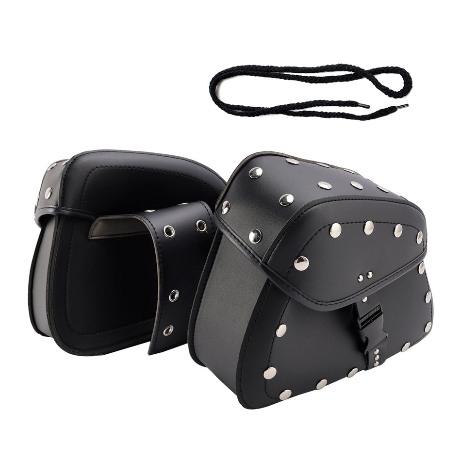 Universal Satteltasche Seite Lagerung Schwanz Tasche Pu Gepäck Schwarz 22L Für Motorrad