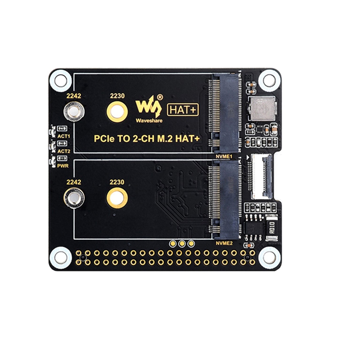 Raspberry Pi 5. Generation PCIe auf Dual-Channel M.2 Adapterkarte Dual M.2