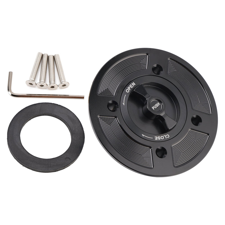 Schnellverschluss-Tankdeckel aus Billet-Aluminium für Kawasaki KLX230/R Z650 Z650RS Z900 2017-2025