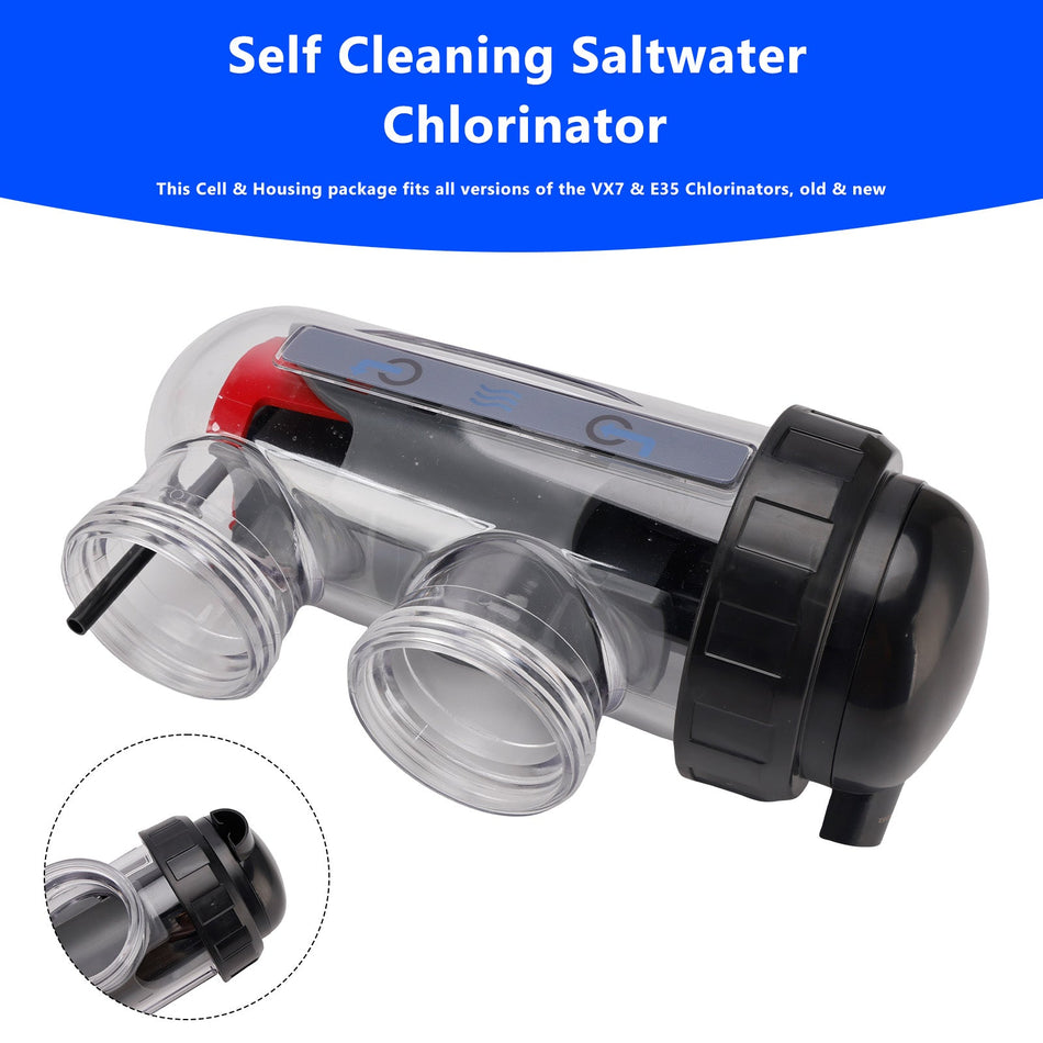 Salzwasser-Chlorinator-Ersatzzelle mit Zellengehäuse für Astral/Hurlcon VX7
