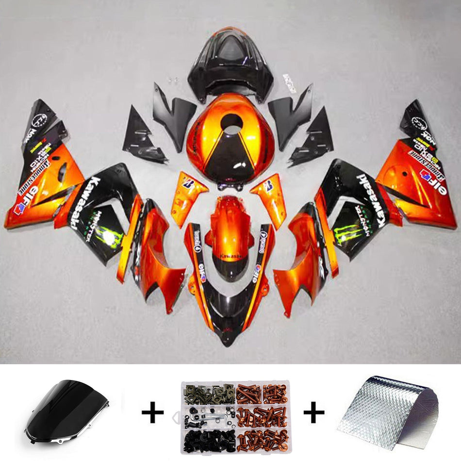 Verkleidungssatz aus ABS-Kunststoff, passend für Kawasaki ZX10R 2004-2005