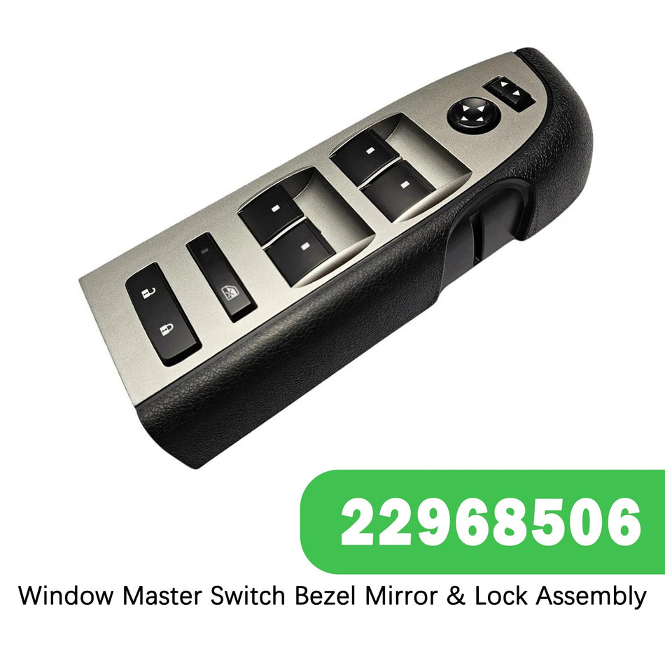 2010–2013 Chevrolet Fenster Master Switch Blende Spiegel &amp; Schloss Montage 22968506