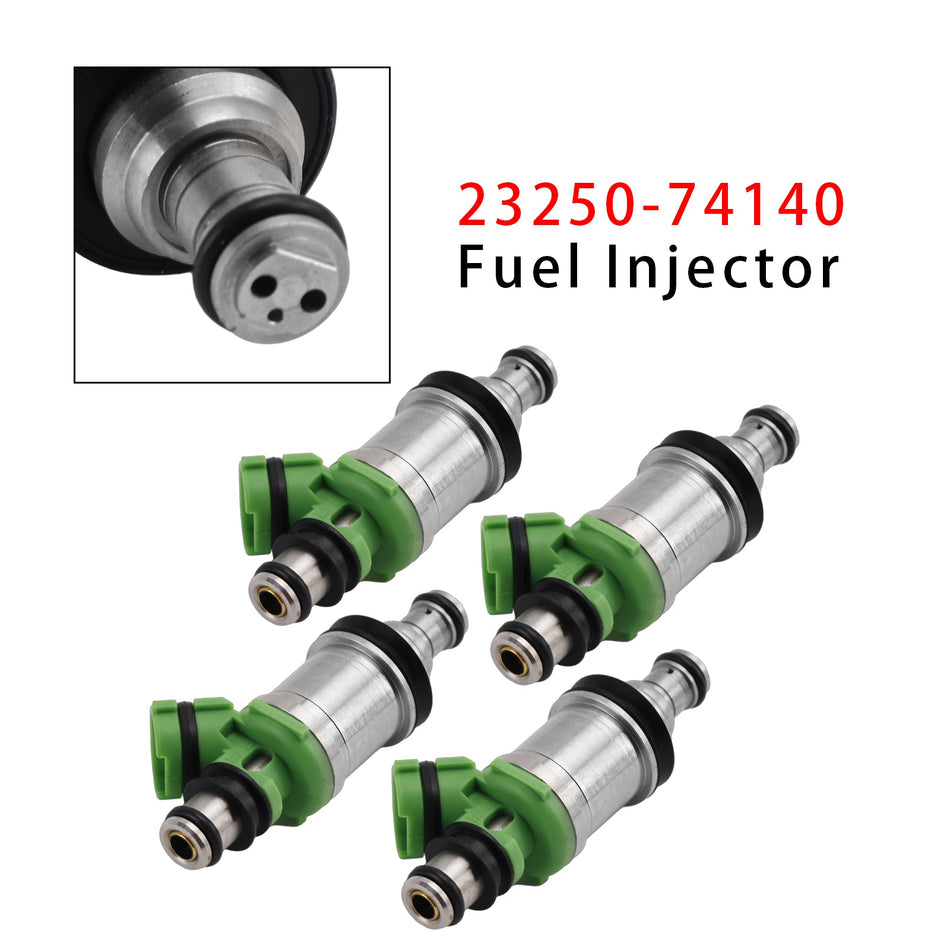4 Stück Kraftstoffeinspritzdüsen für Toyota Camry Celica Solara 2.2L RAV4 94-00 23250-74140