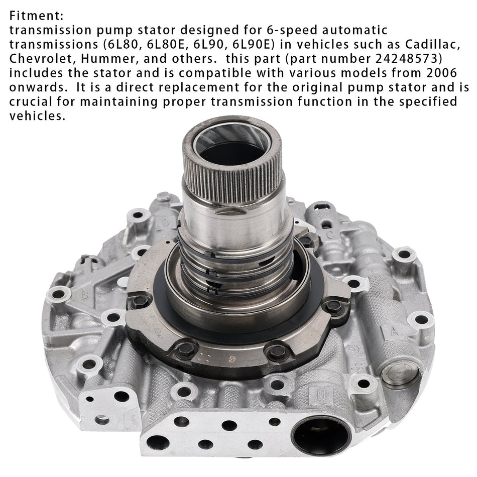6L80 6L90 Pumpendeckel-Stator umgebaut mit aktualisierter Statorwelle 24289721 24236939