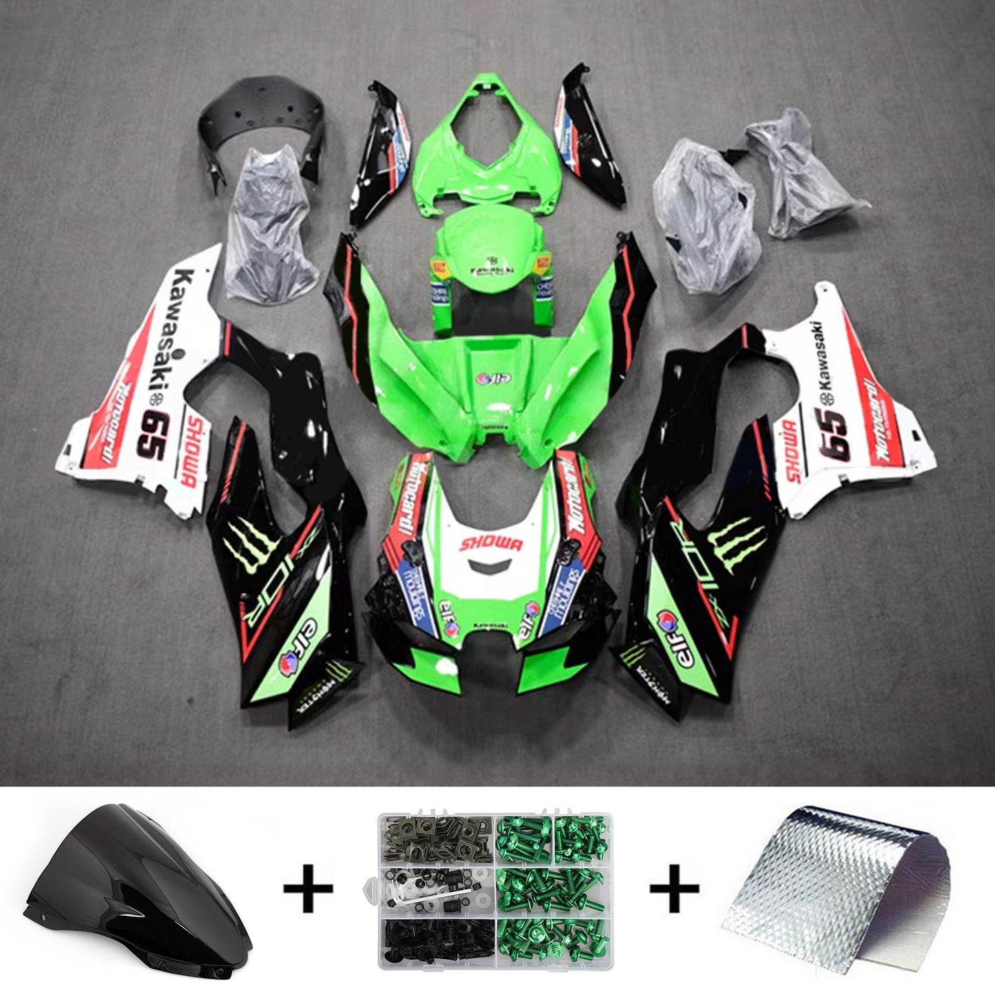 2021-2024 Kawasaki ZX-10R ZX-10RR Einspritzverkleidungssatz Karosserie ABS