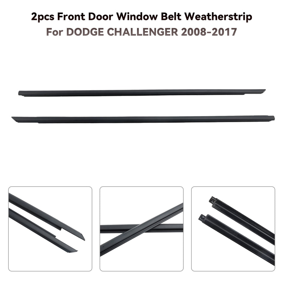 2008-2017 DODGE CHALLENGER 2-teiliges Dichtungsprofil für Fenstergürtel vorn