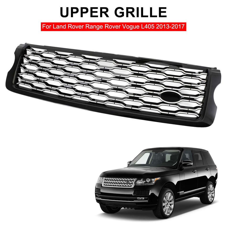 Chrom Frontstoßstange Oberer Kühlergrill Fit Land Rover Range Rover Vogue L405 2013-2017