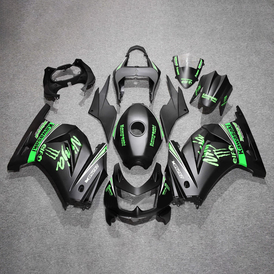 Verkleidungssatz aus ABS-Kunststoff, passend für Kawasaki EX250 Ninja250R 2008-2012