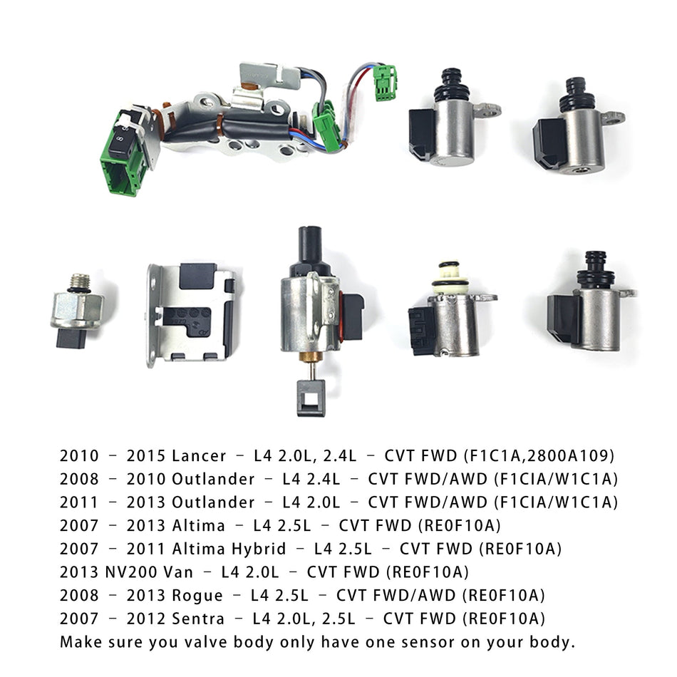 CVT-Getriebe-Magnetventil-Kit JF011 Ein Senor für Nissan Rogue L4 2.5L