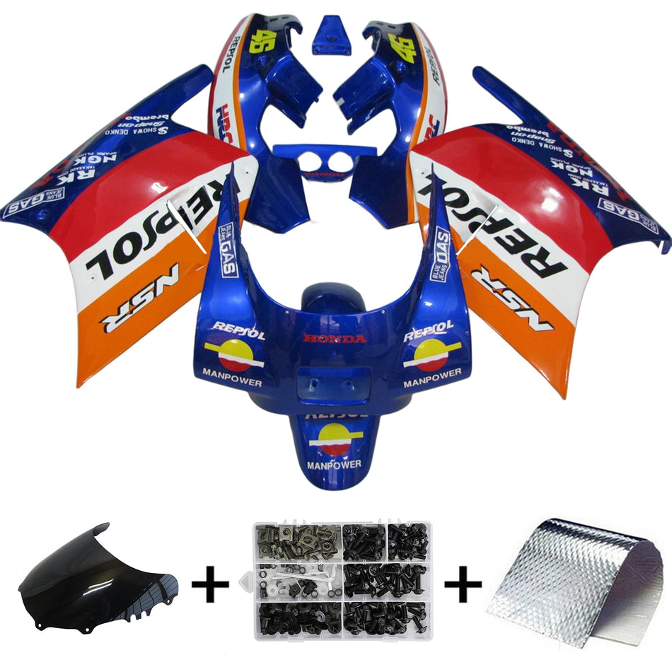 Injection Verkleidung Kit Karosserie Kunststoff ABS Für Honda NSR250R 1988