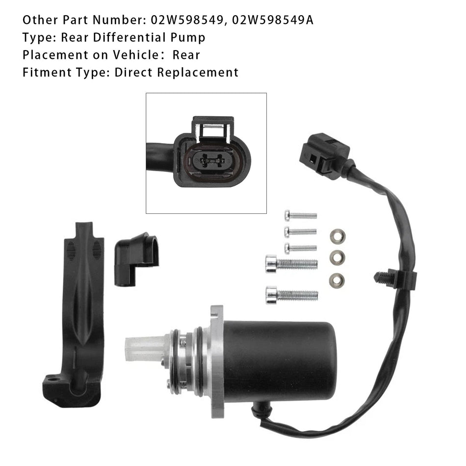 Hintere Differentialpumpe 02W598549 02W598549A Für VW Multivan Transporter V