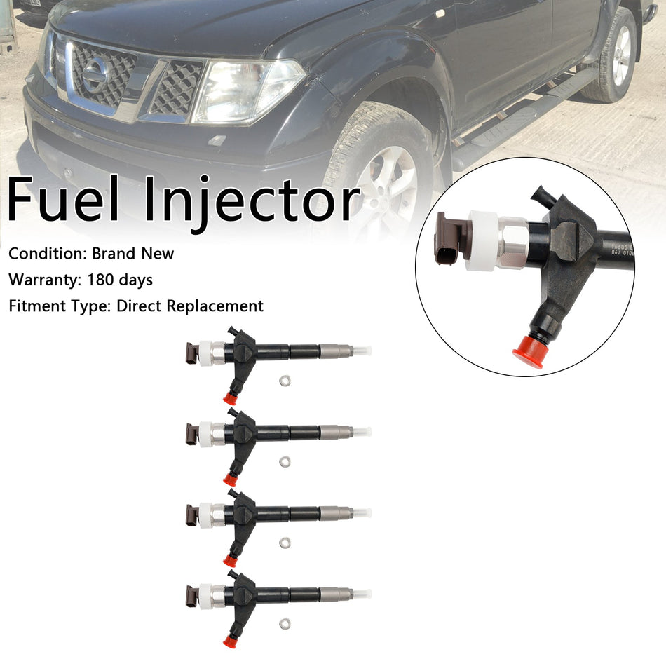 4PCS Kraftstoff Injektor 095000-6250 Fit Nissan Navara D22 D40 Diesel 16600-EB70A