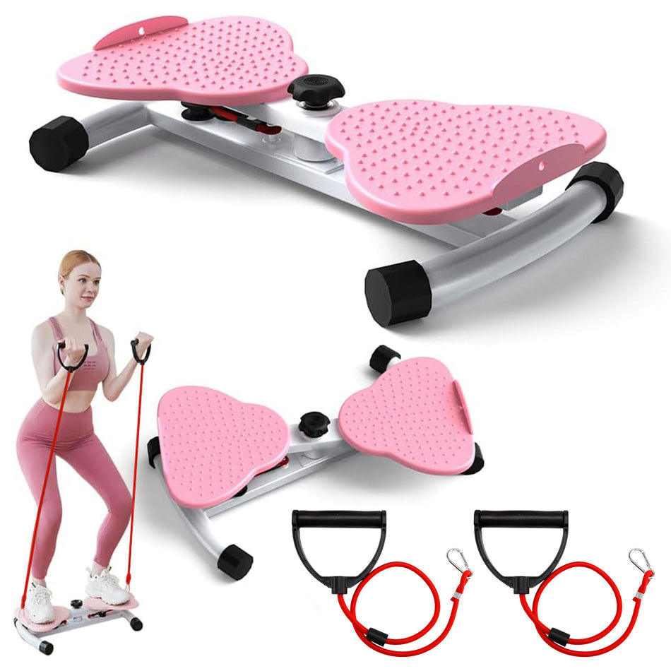 Anti-Slip Home Gym Workout Equipment for Women Belly Fat Pink/Blue Waist Twisting Machine Fitness Tool Ab Twister Board 150kg Capacity & 20dB Ultra-Quiet