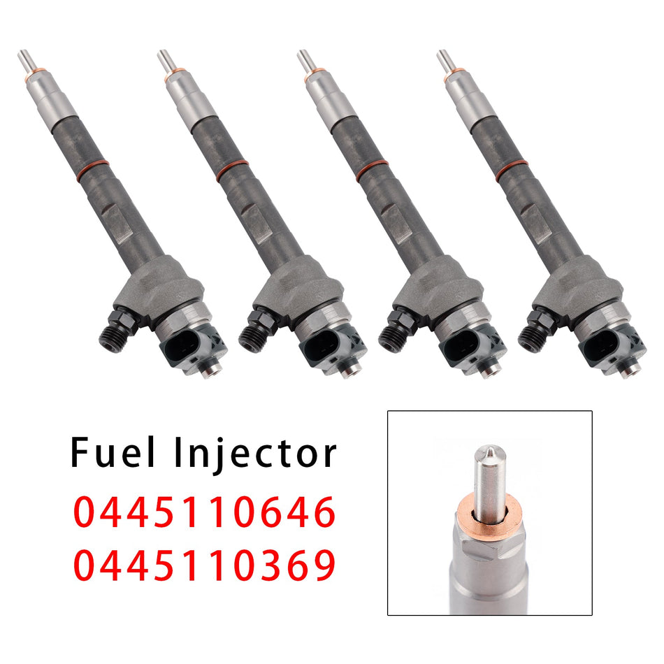 4 Stück Einspritzdüsen für VW Audi Seat Skoda 2.0 TDI 0445110646 0445110369