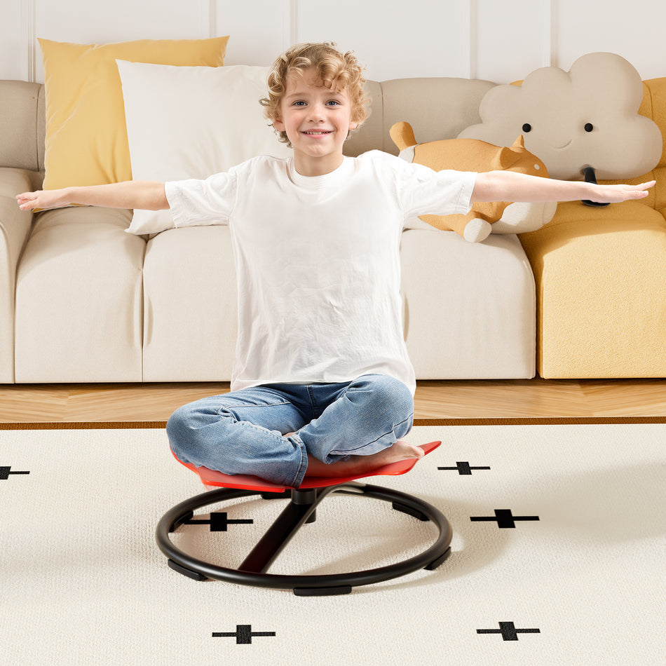 360° Drehspielsitz für Kinder, praktischer Wackelstuhl zum Spielen