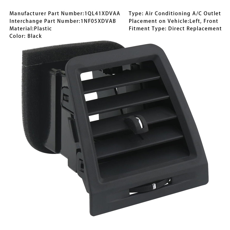 2008–2014 Dodge Challenger linke Seite Heizung Klimaanlage A/C Outlet Vent 1QL41XDVAA