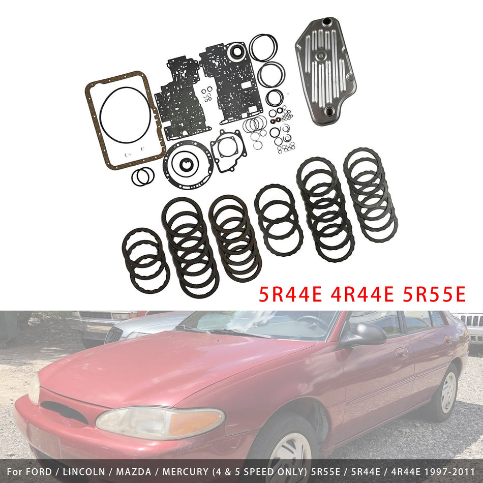 1997-UP FORD/LINCOLN/MAZDA/MERCURY 4WD 5R44E 4R44E 5R55E Master-Reparatursatz für Filterkupplungsscheiben