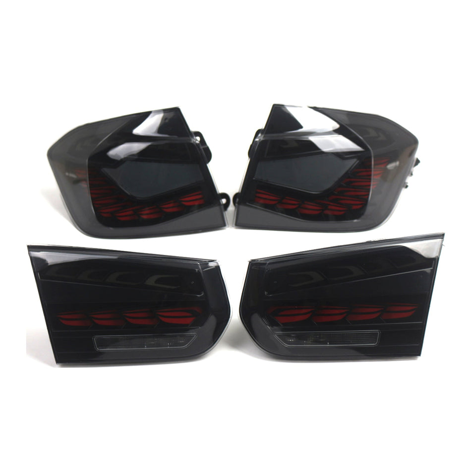 L&amp;R Geräucherte LED Rückleuchten Hinten Lampe Montage Für BMW 3 F30 F80 M3 2013-2018