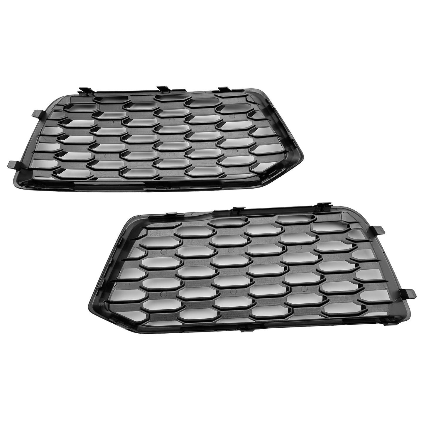 2018-2022 Audi Q5 Mesh 2PCS Front Sto?stange Abdeckung Grill Grille Lünette Einsatz