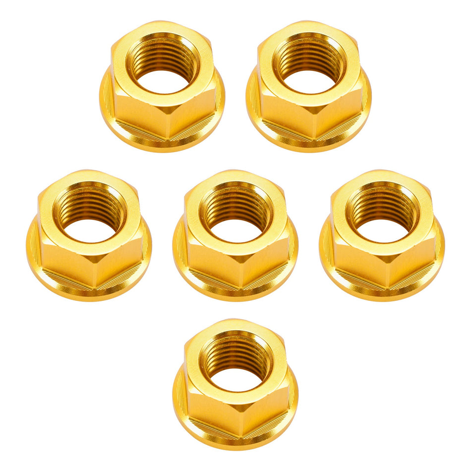 Ritzelmutternsatz M10x1,25 Gold für Aprilia RSV1000 Mille Tuono R SL1000 99-05