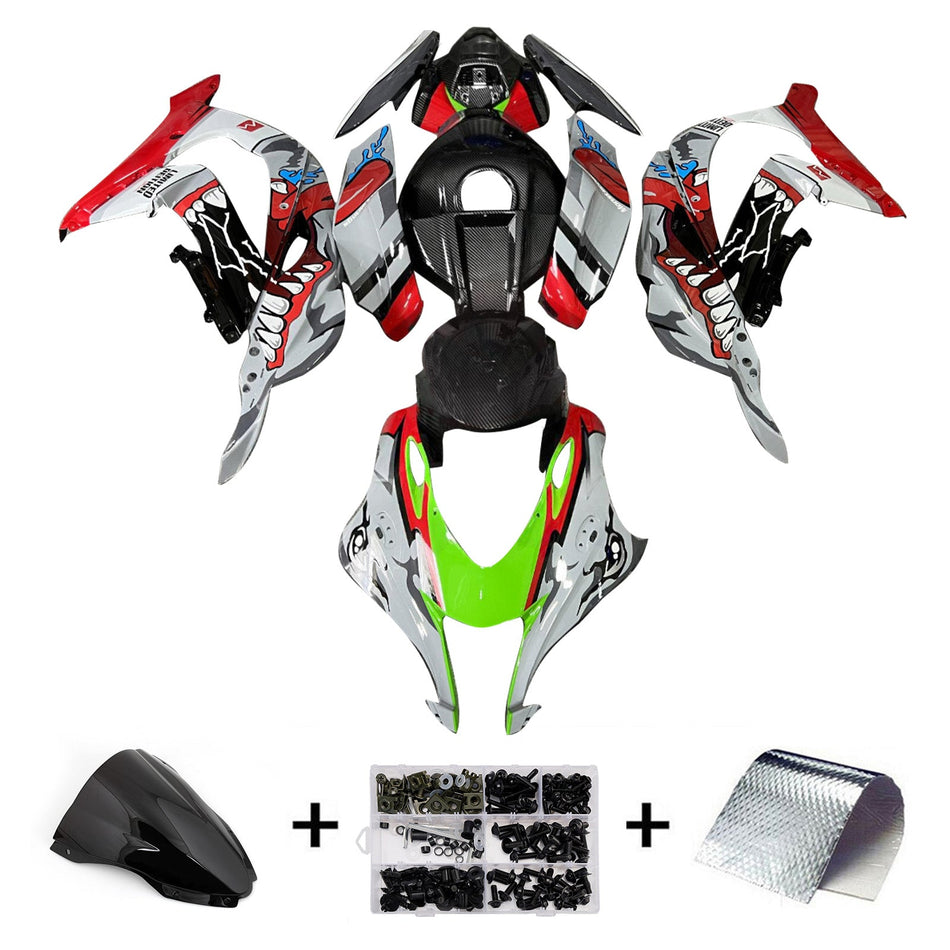 Injection Verkleidung Kit Karosserie Kunststoff ABS fit Für Kawasaki ZX10R 2016-2020