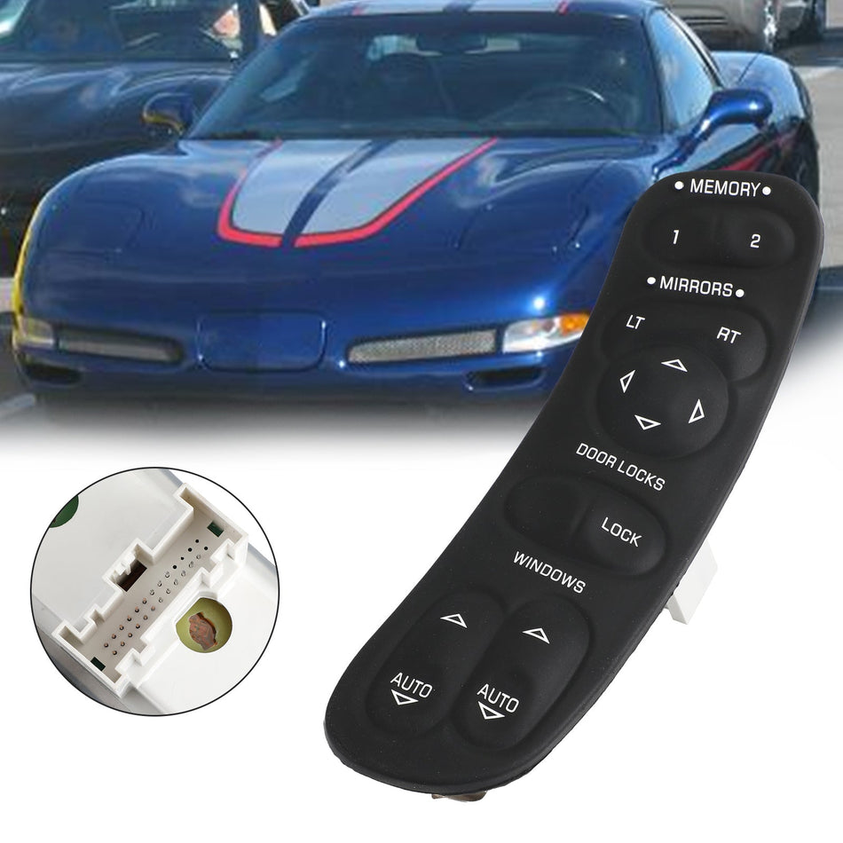 1997-2004 Chevy Corvette C5 Hauptschalter für Fensterheber und Tür 19209381 10092804