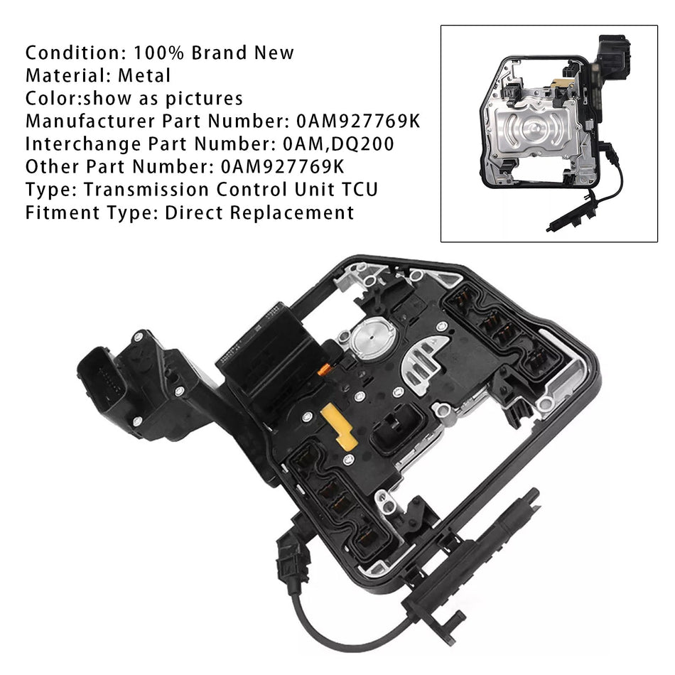 Neues Getriebesteuergerät (TCU/TCM) 0AM927769K DQ200 für VW Audi A3