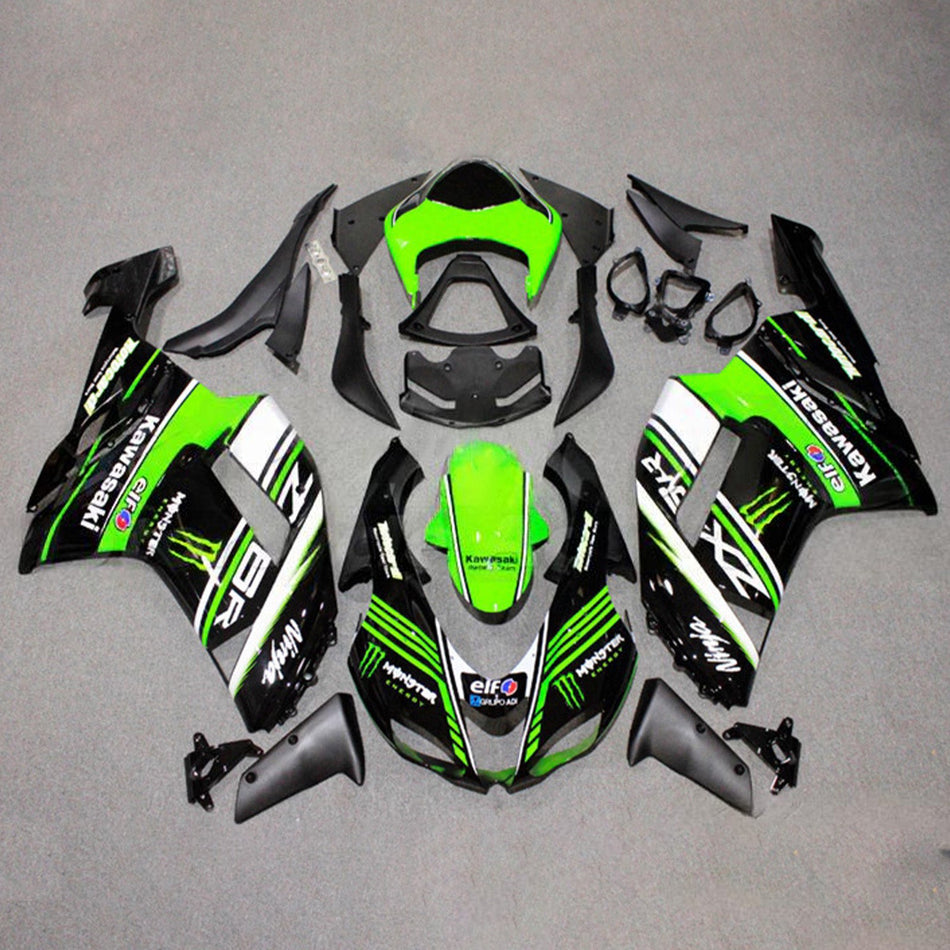 Verkleidungssatz aus ABS-Kunststoff, passend für Kawasaki ZX6R 636 (2007-2008)