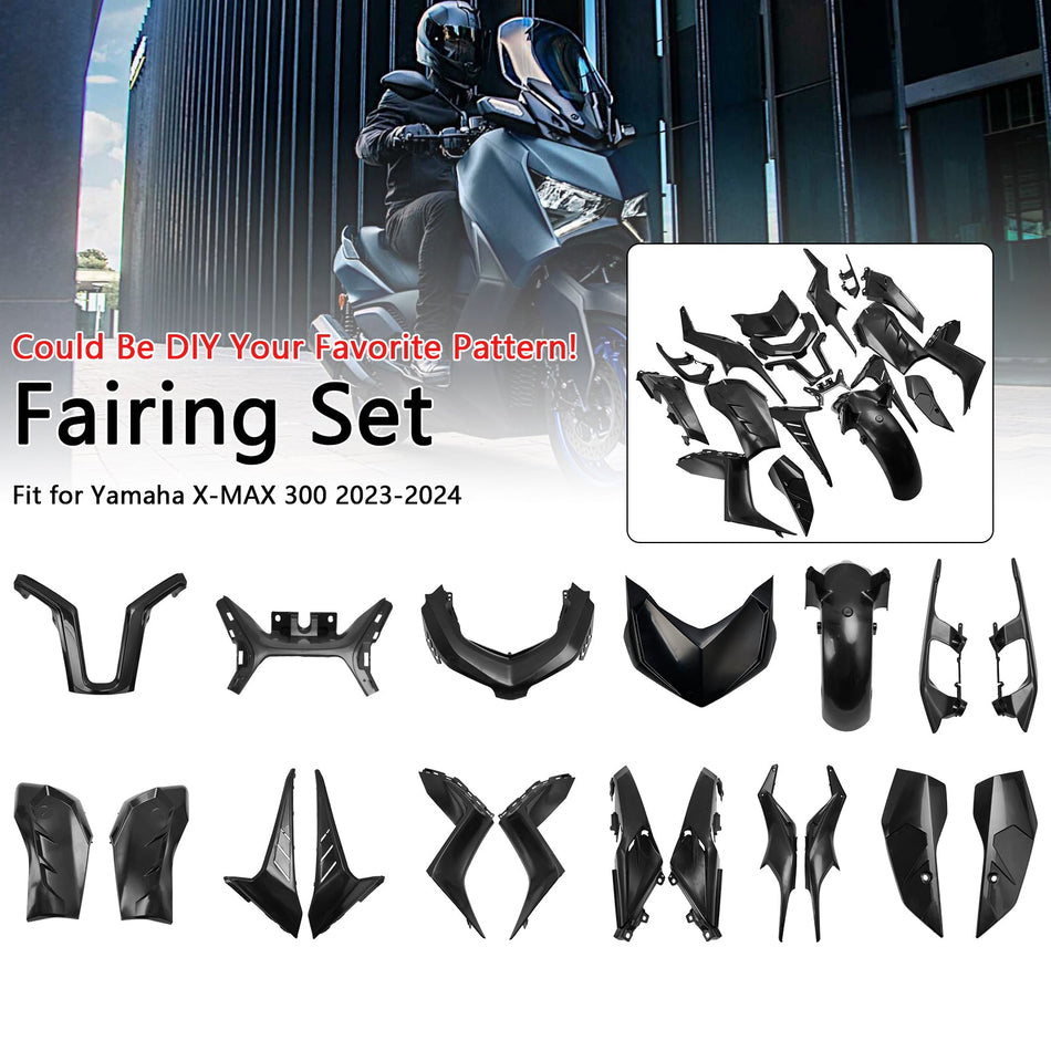 2023 2024 Yamaha X-MAX 300 XMAX Karosserie Verkleidung Injektion Unlackiert