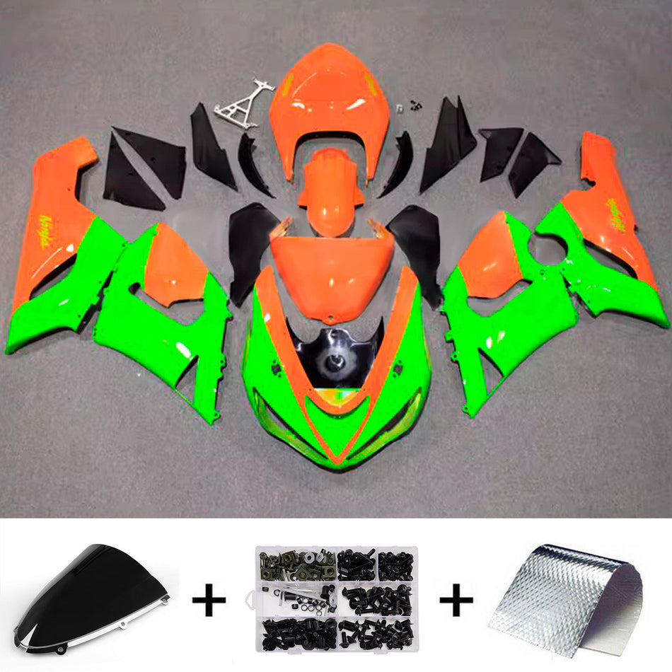 Verkleidungssatz aus ABS-Kunststoff, passend für Kawasaki ZX6R 636 (2005-2006)