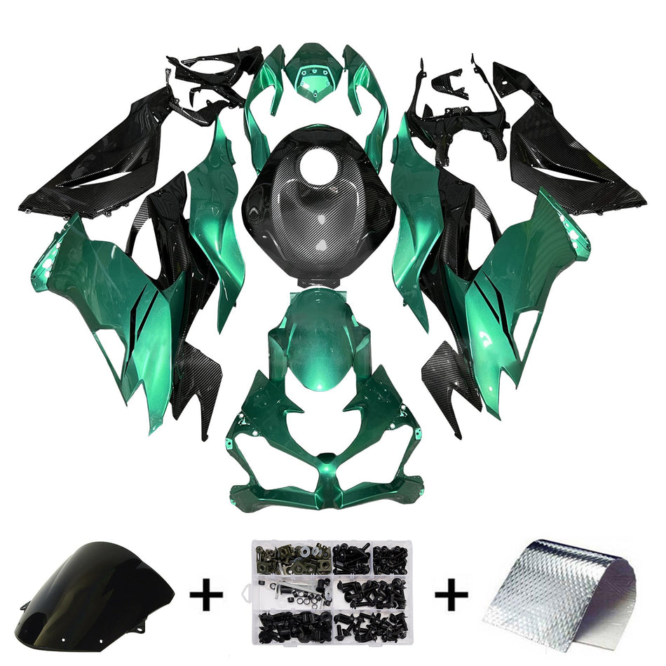 Injection Verkleidung Kit Karosserie Kunststoff ABS fit Für Kawasaki ZX6R 2019-2023