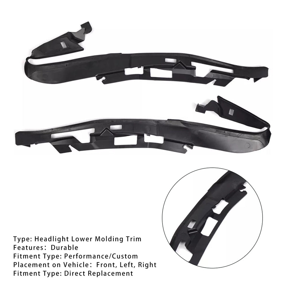 2 STÜCKE Frontstoßstange Scheinwerfer Unteren Formteil Für BMW 5 Series F10 F18 10-14