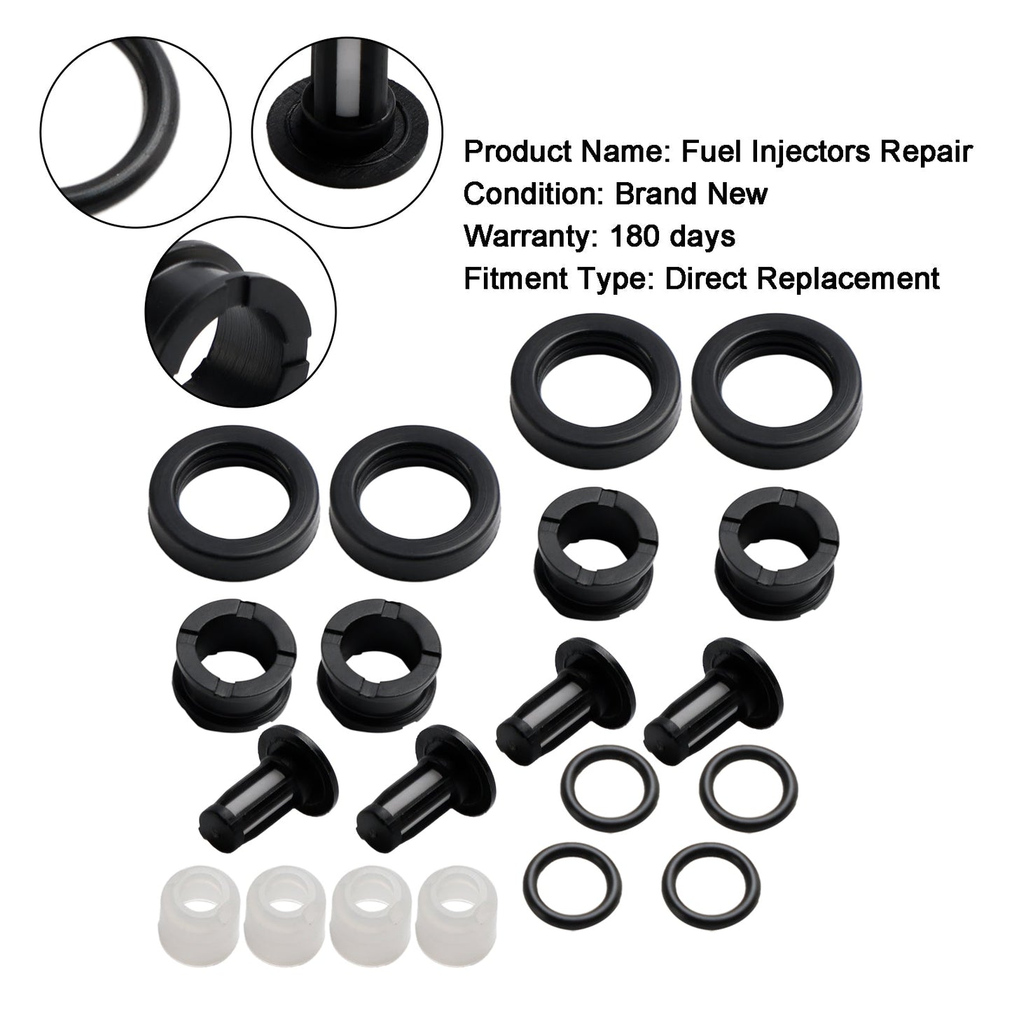 1997-2001 Honda Prelude Kraftstoffeinspritzdüsen-Reparatur-Service-Kit H22A4 FJ582