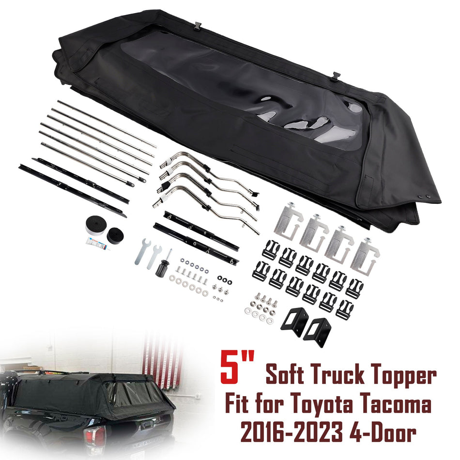 2016–2023 Toyota Tacoma 4-Türer 5"" Soft Truck Topper