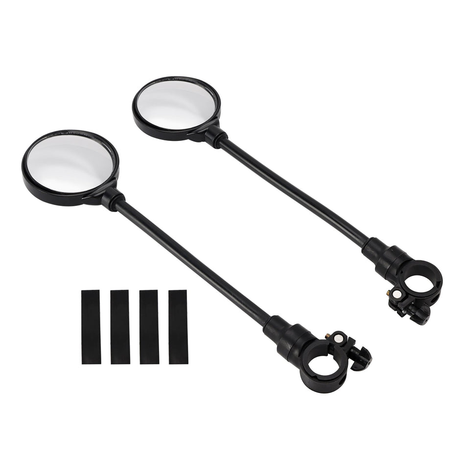 Drehbarer, verstellbarer Weitwinkel-Rückspiegel für Fahrradlenker, 2er-Pack