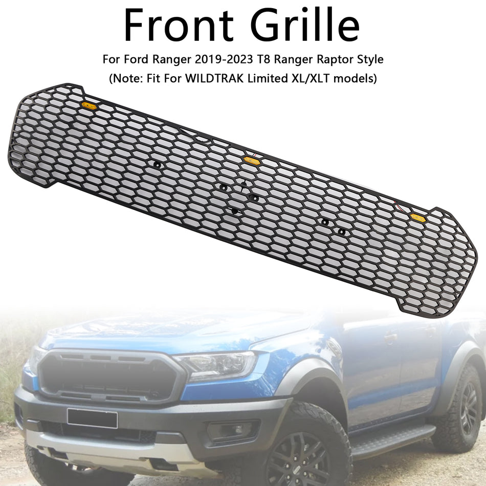 Raptor Style Front Bumper Grille Grill Für Ford Ranger T8 2019-2023 W/LED