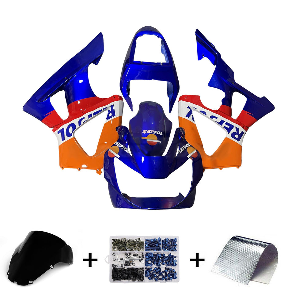 Injection Verkleidung Kit Karosserie Kunststoff ABS Für Honda CBR929RR 2000-2001