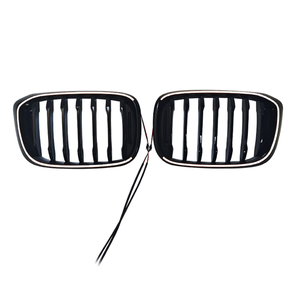 Frontgrill mit Nierenform in Hochglanzschwarz, passend für BMW X4 G02 X3 G01 G08 2018-2021