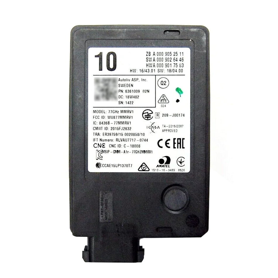 2018-nowon MERCEDES BENZ A Klasse W177 A220 / D / 4MATIC / D 4MATIC Neue Radar Sensor Distronic Control Unit A0009052511