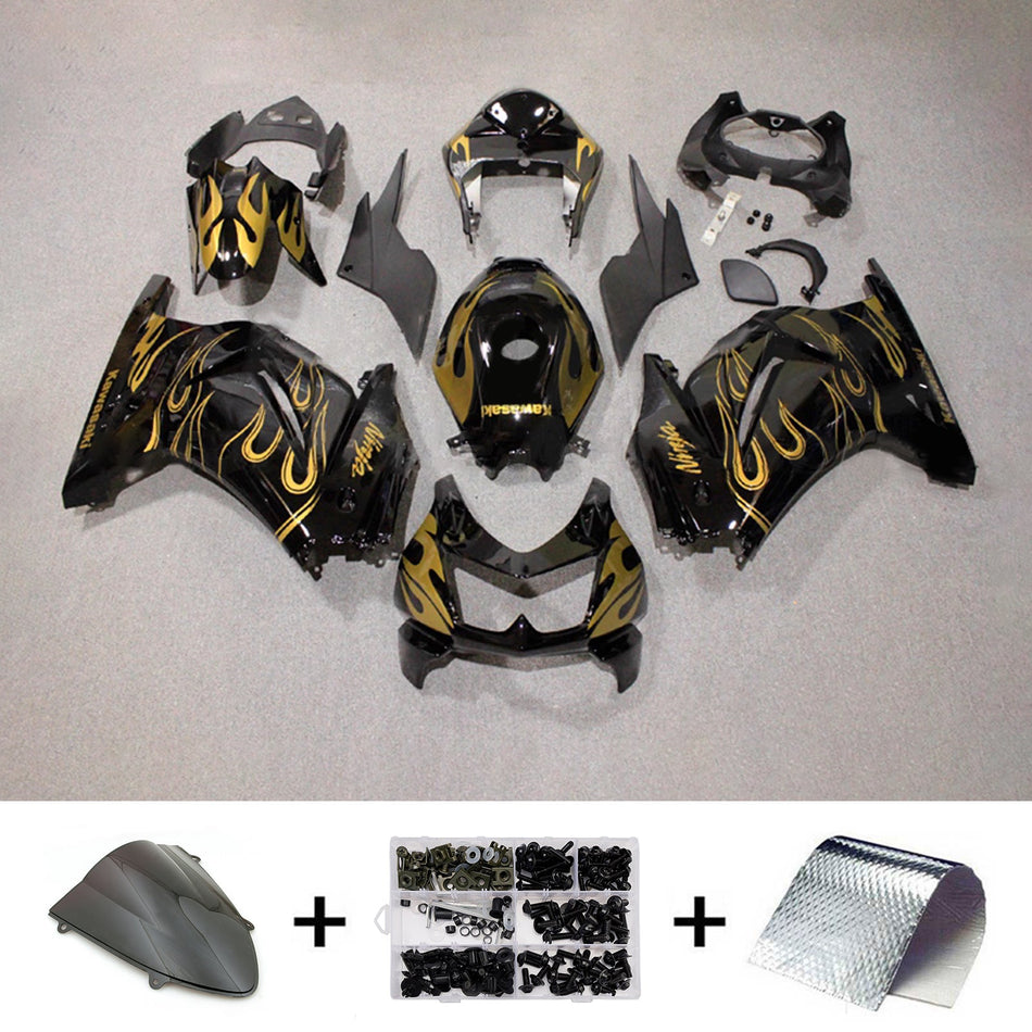 Verkleidungssatz aus ABS-Kunststoff, passend für Kawasaki EX250 Ninja250R 2008-2012